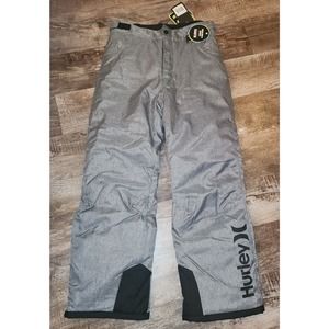 NEW HURLEY Kids Boys Girls Insulated Snowpants Ski Snowboard (984766-042) Grey L